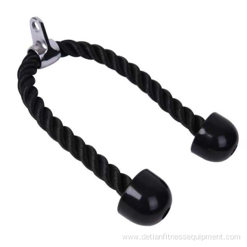 gym single and double grip nylon triceps rope